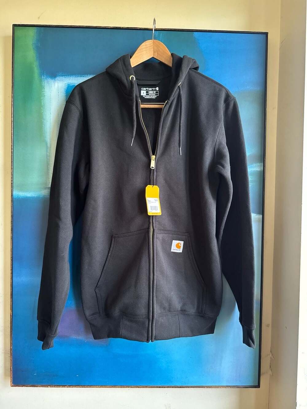 Carhartt Loose Fit Midweight Full-Zip Sweatshirt K122 Black Size S